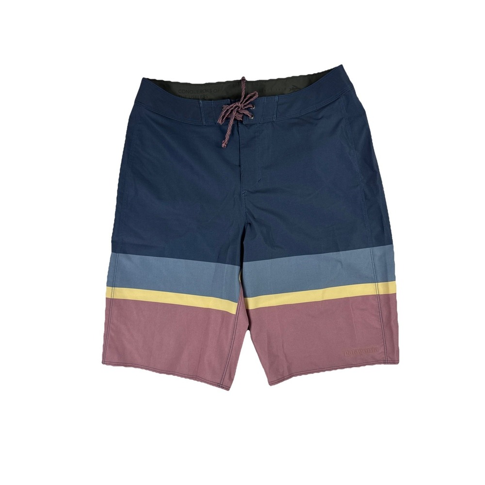 Patagonia‎ Men's Hydropeak Boardshorts 21" Topa Stripe Mauve Navy 29" Waist NWOT